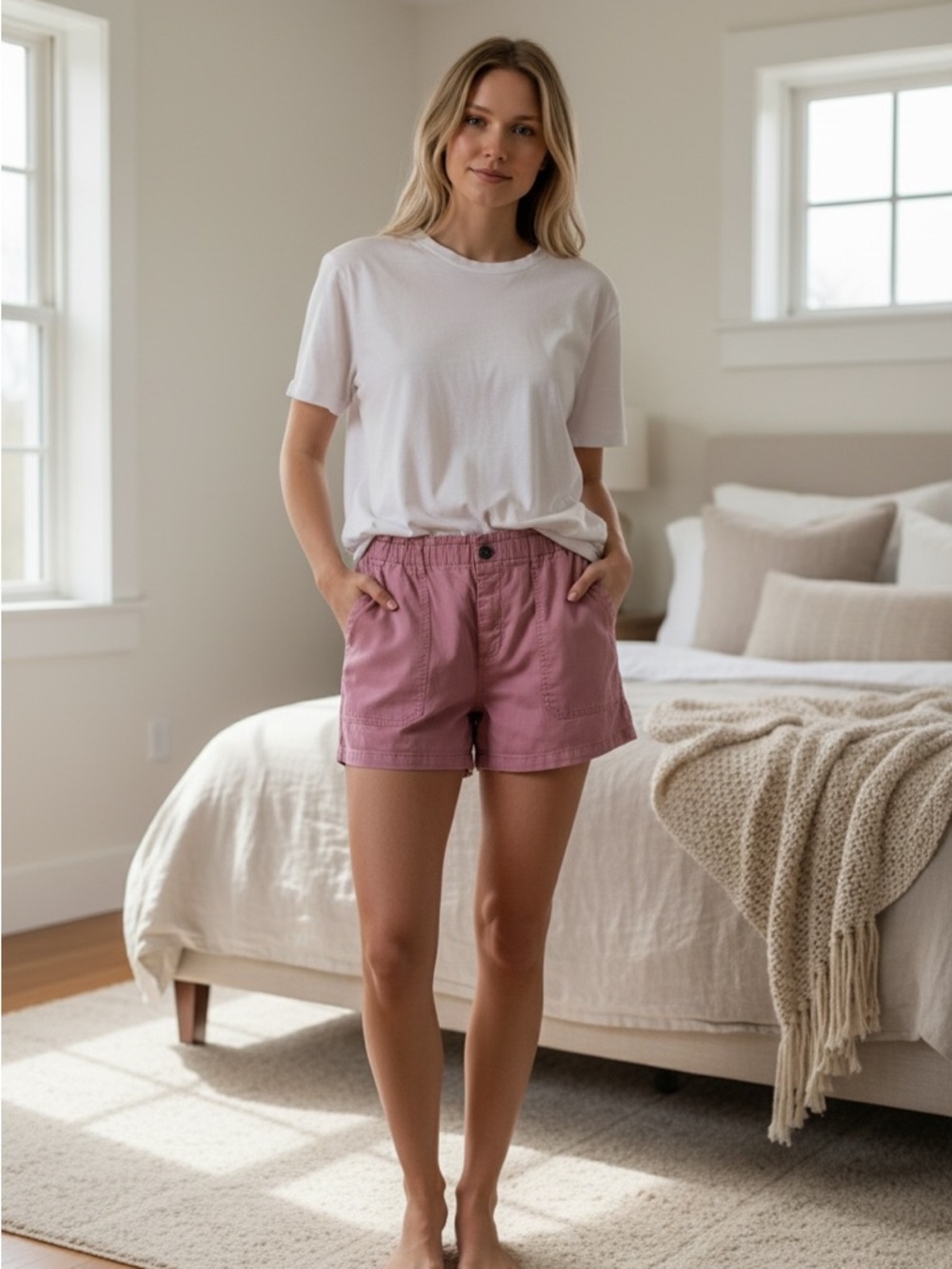 Eddie Bauer Women's Rose Drawstring Utility Shorts